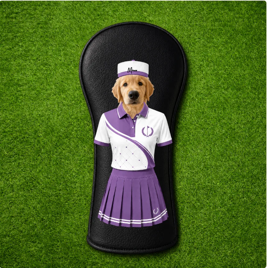 Personalized Father's Day Gifts,Custom Pet Photo Golf Head Cover, Golf Club Cover - Gift For Dog Cat Dad, Golf Lovers
