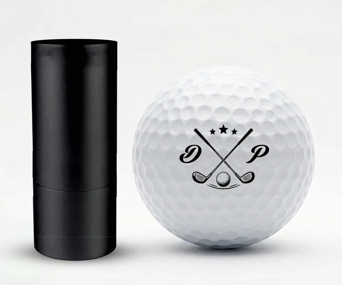 Custom Name Golf Ball Stamp Box, Personalized Gift for Dad, Boyfriend, Gift for Golfer, Golf Ball Marker