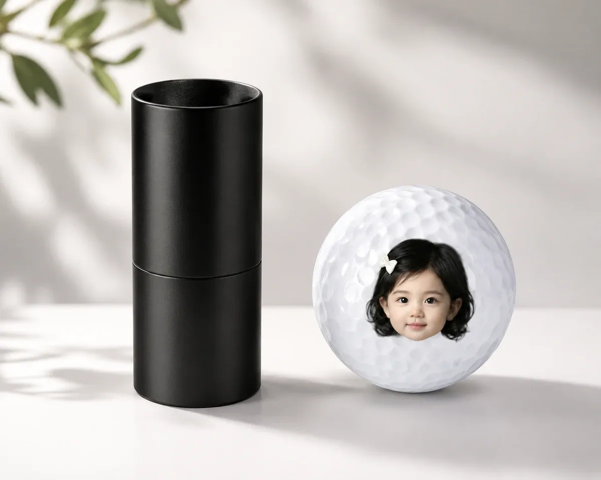 Custom Face Photo Golf Ball Stamp Box, Golf Club Gift, Golf Lovers Gift