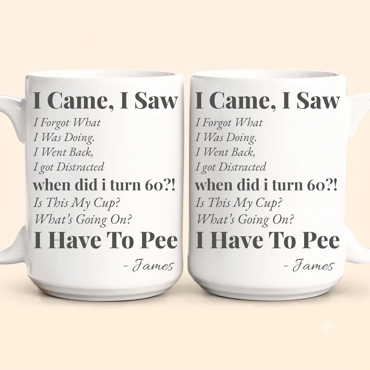 Funny Mug - Old Age Birthday Gifts For Mother, Father, Grandma, Grandpa - Personalized Mug Gift For Dad - Gift For Dad - Gift For Grandpa
