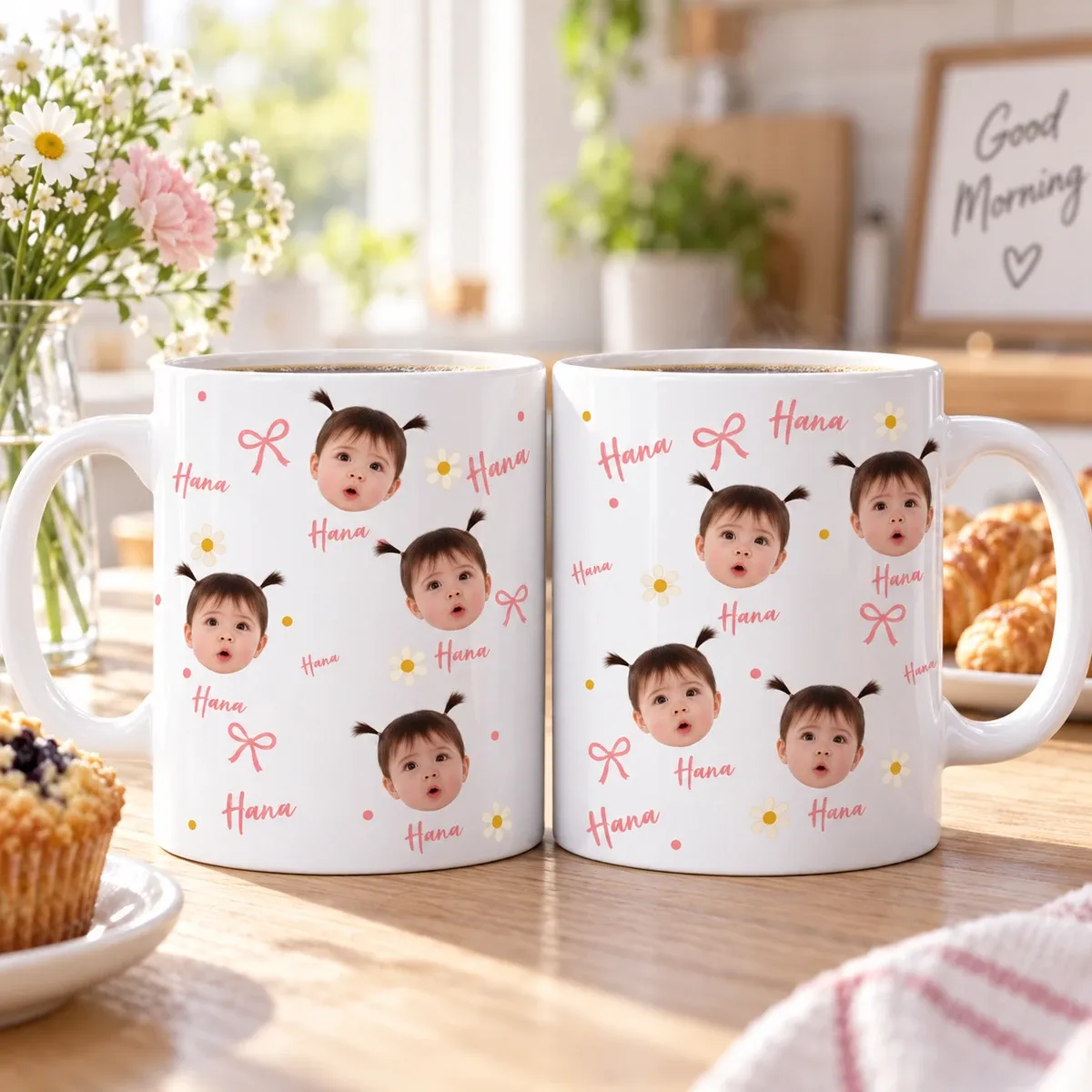 Face And Name - Personalized Photo Mug