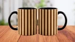Black and Brown Beige Stripe