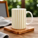 White and Beige Stripe