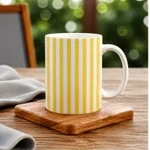 White and Yellow Stripe