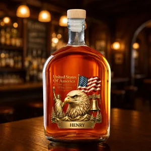 United States Of America 250th Anniversary, Personalized Whiskey Bottle