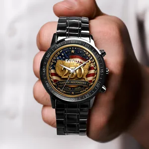 Custom Name America 250th Anniversary 1776 - 2026 Patriotic Wrist Watch