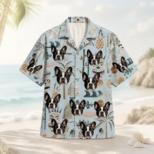 Personalized Custom Face Hawaiian Shirt Human Pet Tropical Tribal Vacation Gift
