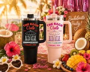 The Bach Club Personalized 40oz Tumbler, Beach Bachelorette Travel Mug