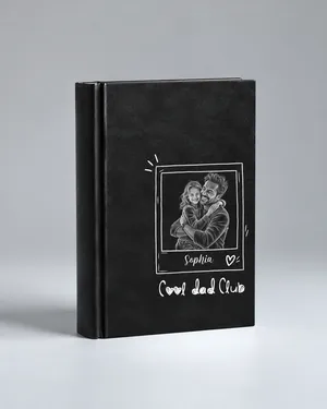 Personalized Dad Journal Custom Photo & Name, Cool Dad Club Notebook, Father Daughter Memory Journal, Birthday Gift for Dad