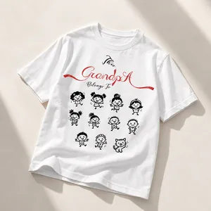 This Grandpa Belongs To Personalized Kids Stick Figure T-Shirt, Custom Children Shirt, Grandparents Parents Gift