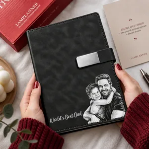 Personalized Dad Wallet Custom Photo, Best Dad Ever Pencil Drawing Portrait, Father Son Daughter Memory Gift, Custom Leather Wallet for Dad