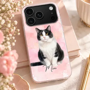 Custom Photo Realistic Watercolor Art- Personalized Clear Phone Case