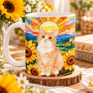 Custom Photo Watercolor With Autumn Accessories Autumn Lovely Portrait - Personalized Mug