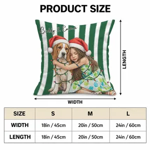 Personalized Christmas Pillow Custom Pet Photo & Name, Santa Hat Dog Cat Holiday Cushion, Family Photo Christmas Decor, Pet Lover Gift