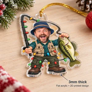 Personalized Custom Acrylic Christmas Ornament – Keepsake Holiday Tree Hanging Decor