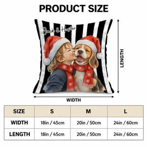 A Christmas Memory You Can Hold Personalized Pillow, Custom Photo & Name, Santa Hat Family Portrait Cushion, Holiday Gift