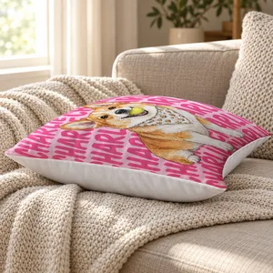 Personalized Pet Photo Pillow – Custom Dog and Cat Portrait Pillow Cover, Personalized Pet Name Throw Pillow, Cute Pet Lover Home Decor, Birthday Gift for Dog Mom and Cat Mom