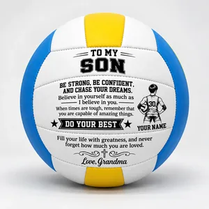 Personalized Volleyball Custom Name & Number, To My Granddaughter Inspirational Volleyball, Grandma Gift for Volleyball Player, Sports Keepsake