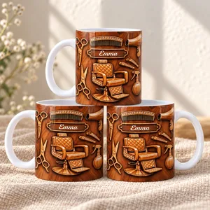 3D Hair Salon Mug - Personalized Hairstylist Gifts