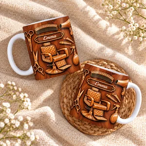 3D Hair Salon Mug - Personalized Hairstylist Gifts