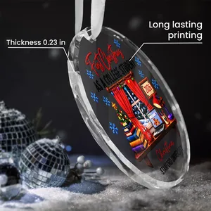 Personalized Round Glass Christmas Ornament Custom Name and University – First Christmas as a College Student 2026, College Keepsake Holiday Tree Decor Gift