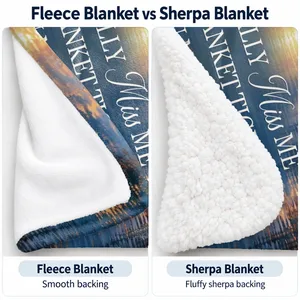 A Hug From Heaven Personalized Memorial Blanket Custom Photo, When You Miss Me Hug This Blanket, In Loving Memory Keepsake Gift