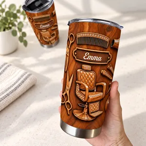 3D Hair Salon Tumbler 20oz - Personalized Custom Name