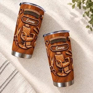 3D Hair Salon Tumbler 20oz - Personalized Custom Name