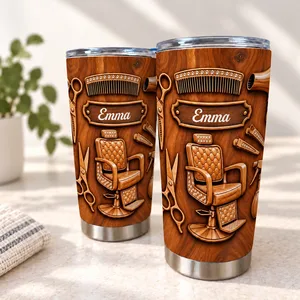 3D Hair Salon Tumbler 20oz - Personalized Custom Name