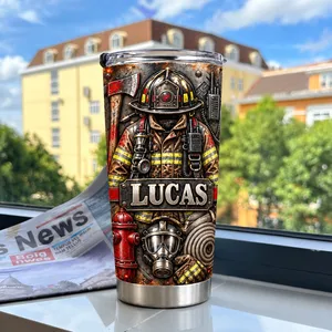 Custom Firefighter Name Tumbler