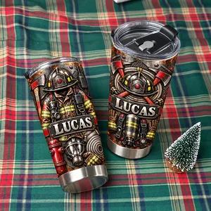 Custom Firefighter Name Tumbler