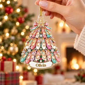Personalized Acrylic Christmas Ornament Custom Name – Ballet Dancer Christmas Tree Keepsake, 250th Anniversary Patriotic Dance Gift, Nutcracker Decor