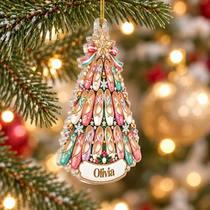Personalized Acrylic Christmas Ornament Custom Name – Ballet Dancer Christmas Tree Keepsake, 250th Anniversary Patriotic Dance Gift, Nutcracker Decor