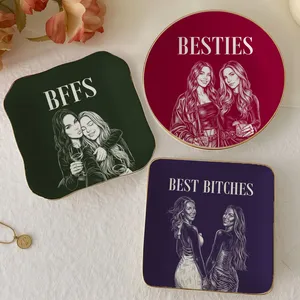 Best Friend - Personalized Custom Photo Pencil Sketch Ring Dish