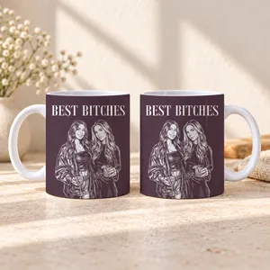 Best Friend - Personalized Ceramic Mug, Funny Best Friend Gift for Her