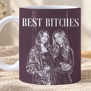 Best Friend - Personalized Ceramic Mug, Funny Best Friend Gift for Her