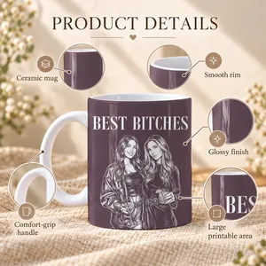 Best Friend - Personalized Ceramic Mug, Funny Best Friend Gift for Her