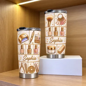 Custom Nail Technician Name Tumbler