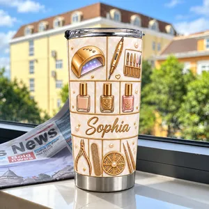 Custom Nail Technician Name Tumbler