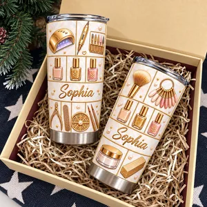 Custom Nail Technician Name Tumbler