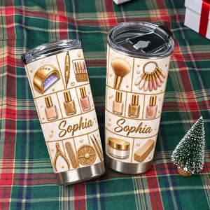 Custom Nail Technician Name Tumbler