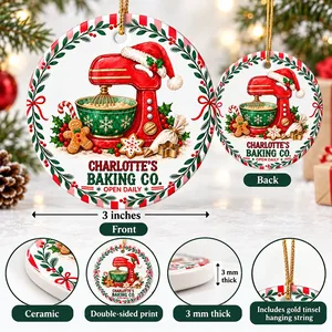 Custom Christmas Baking Mixer Ornament