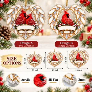 Cardinals Appear When Angels Are Near - Personalized 1-Layer Acrylic Ornament