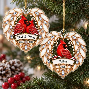 Cardinals Appear When Angels Are Near - Personalized 1-Layer Acrylic Ornament