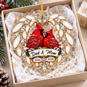 Cardinals Appear When Angels Are Near - Personalized 1-Layer Acrylic Ornament