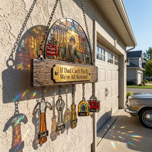 Custom Fix-It Dad Tools Window Suncatcher