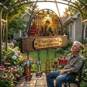 Custom Fix-It Dad Tools Window Suncatcher