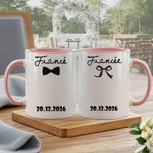 Personalized Fiancé Fiancée Mug Engagement Gift