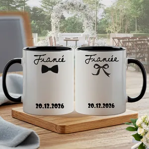Personalized Fiancé Fiancée Mug Engagement Gift