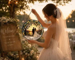 Custom Bride and Groom Suncatcher Wedding Gift For Wedding